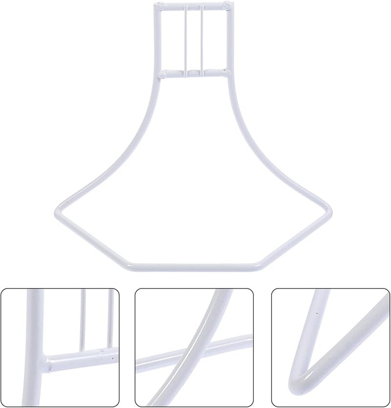 White Iron Hamster Running Wheel Bracket Cage Support for Small Animals Gerbils - Image 3